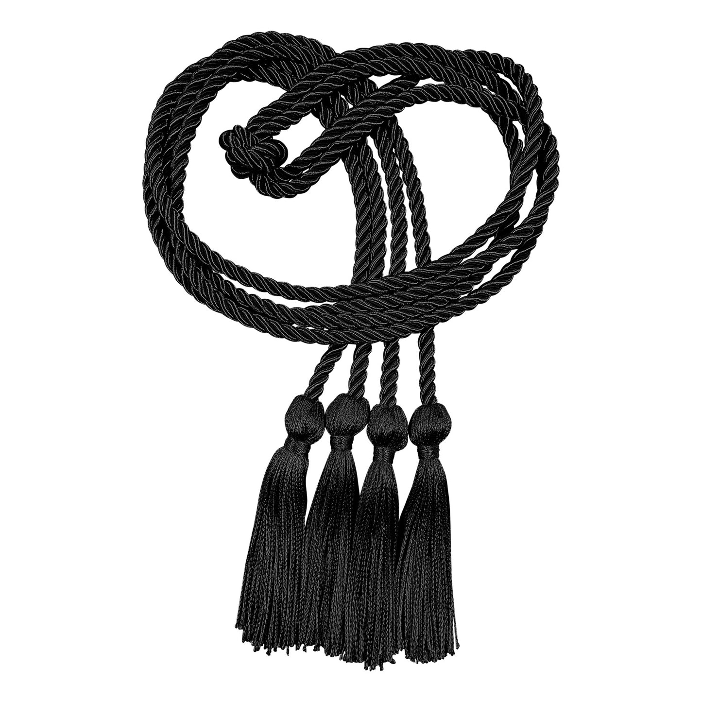 Double Black Graduation Honor Cord