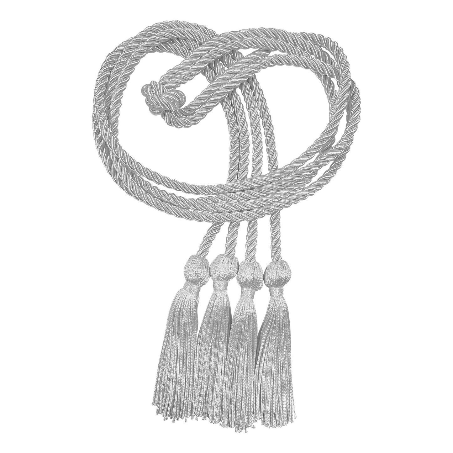 Double Silver Graduation Honor Cord