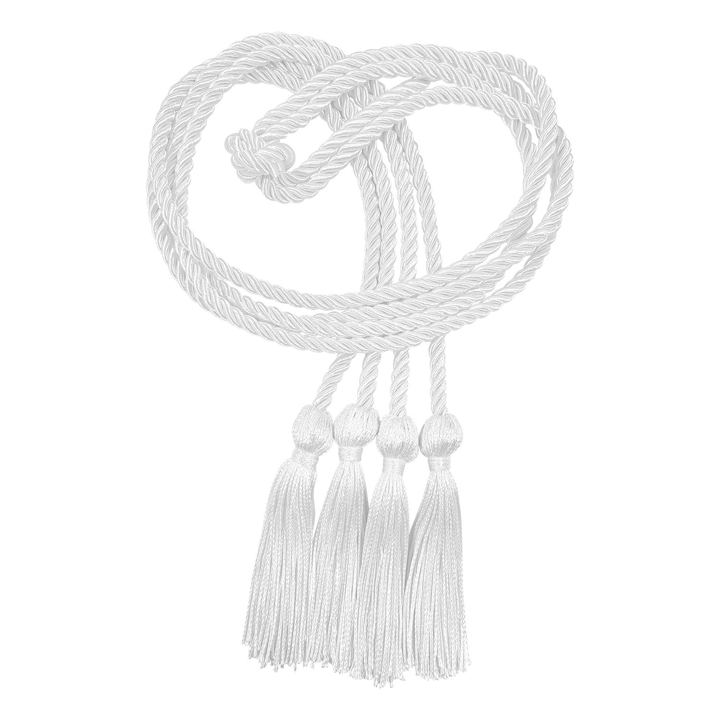 Double White Graduation Honor Cord