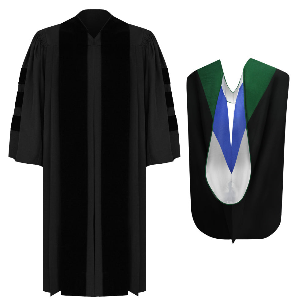 Deluxe Doctor Gown & Hood Package
