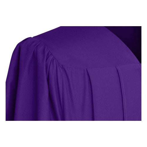 Matte Purple College And University Graduation Gown