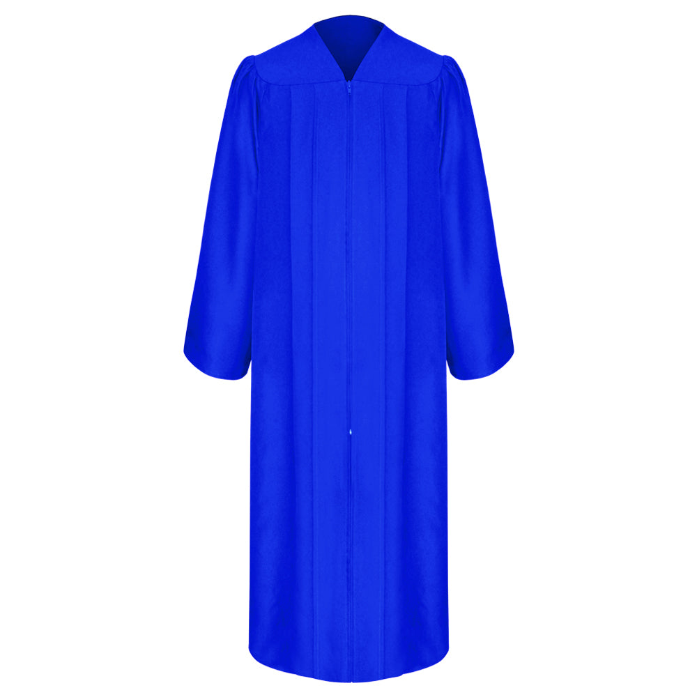 Matte Royal Blue College and University Graduation Gown