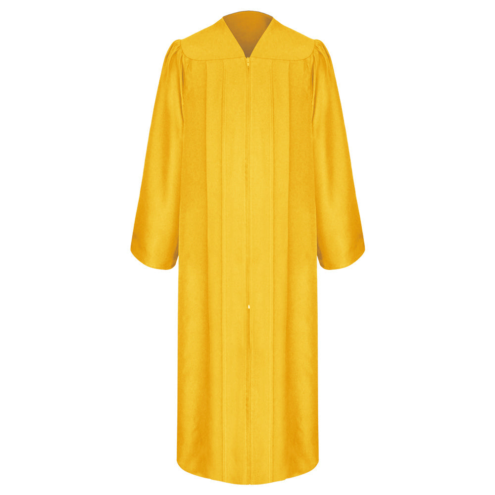 Matte Gold High School Graduation Gown