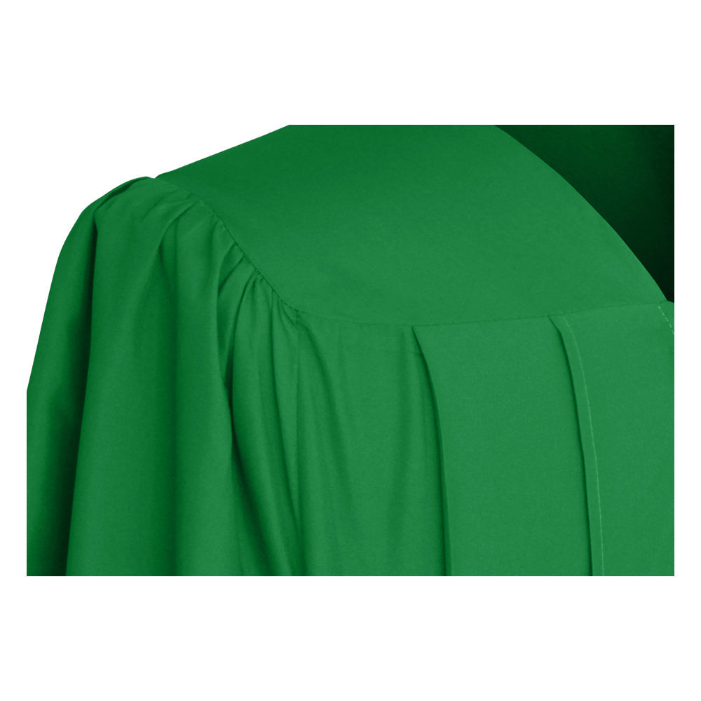 Matte Green College and University Graduation Gown
