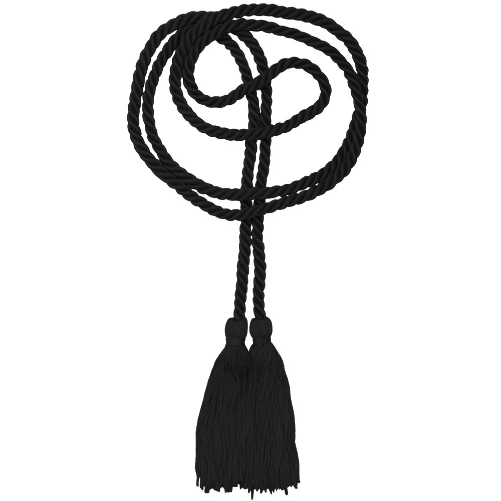 Single Black Graduation Honor Cord