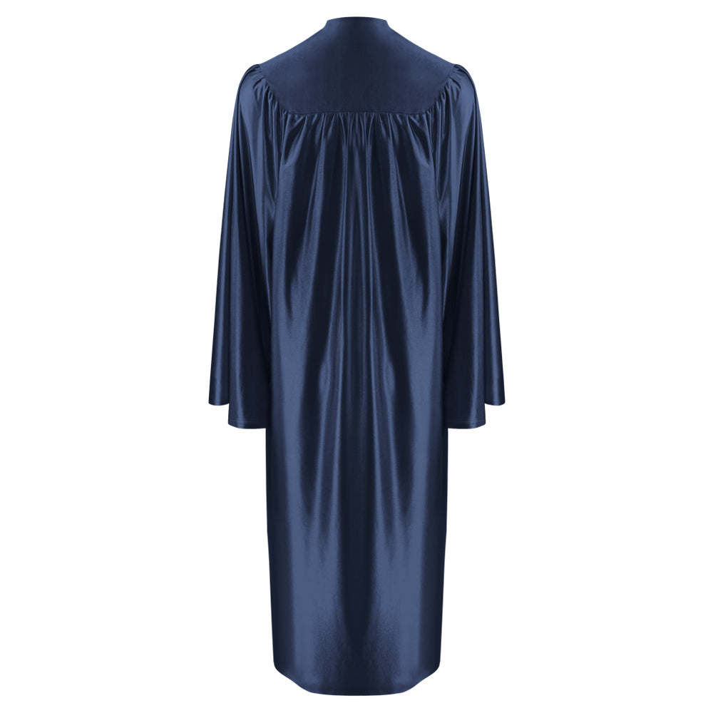 Shiny Navy Blue Technical and Vocational Graduation Gown