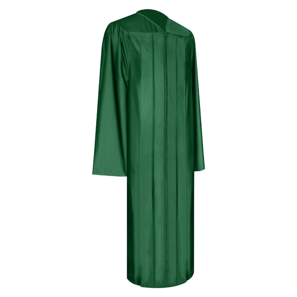 Shiny Hunter Green College and University Graduation Gown