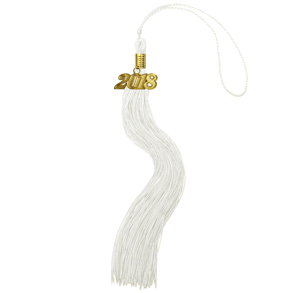 White Graduation Tassel