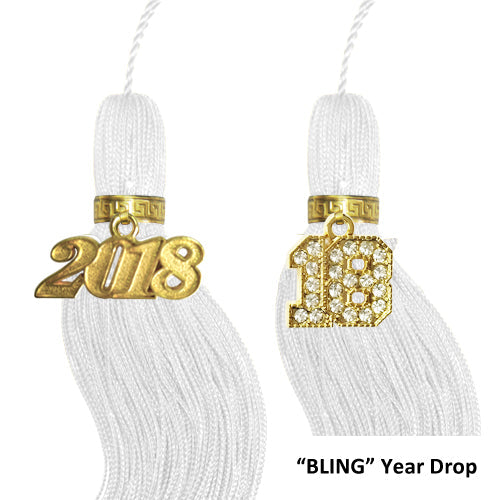 White Graduation Jumbo Tassel