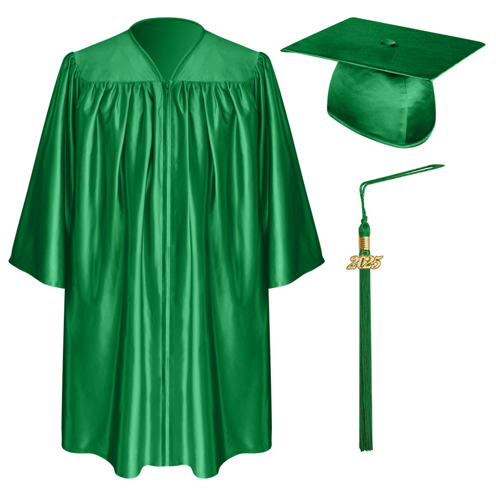 Green Graduation Cap; Gown & Tassel for Children – Graduation World