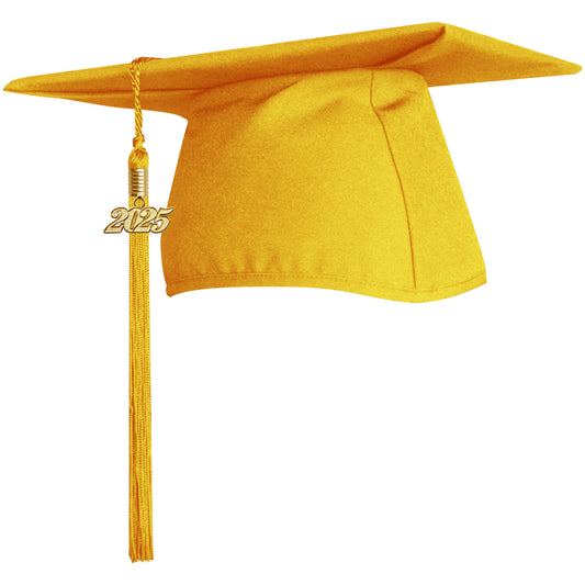 Matte Gold Elementary Graduation Cap with Tassel