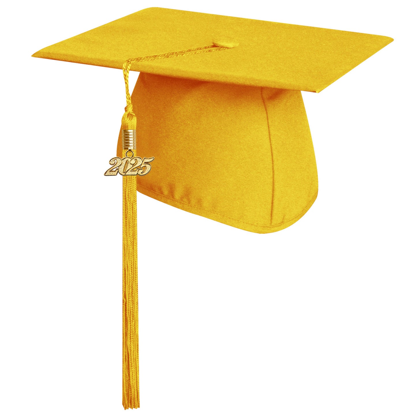 Matte Gold Faculty Staff Graduation Cap with Tassel