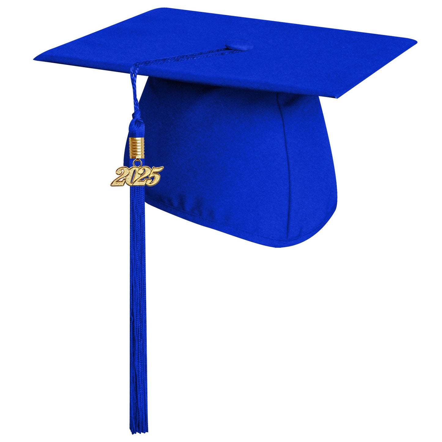 Matte Royal Blue Middle School and Junior High Graduation Cap with Tassel