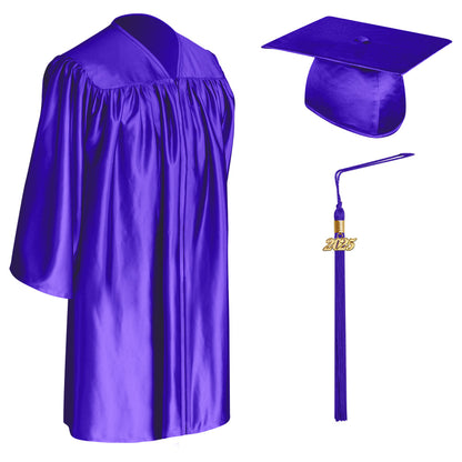 Purple Child Graduation Cap, Gown & Tassel