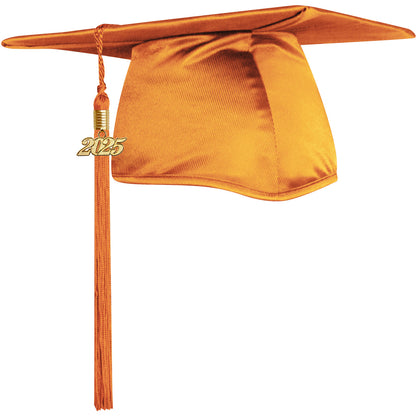 Child Orange Graduation Cap with Tassel