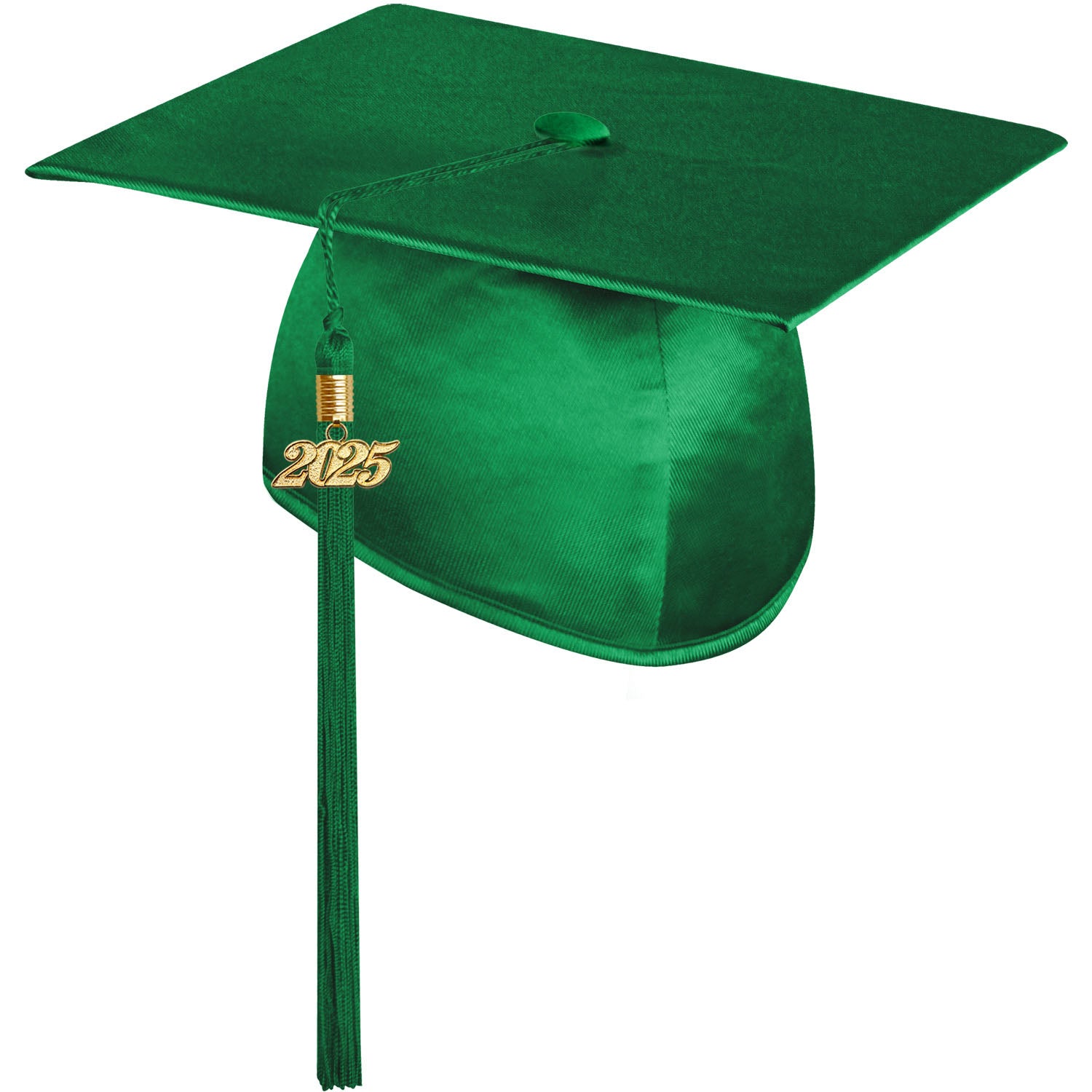Shiny Green Graduation Cap with Tassel|Elementary – Graduation World