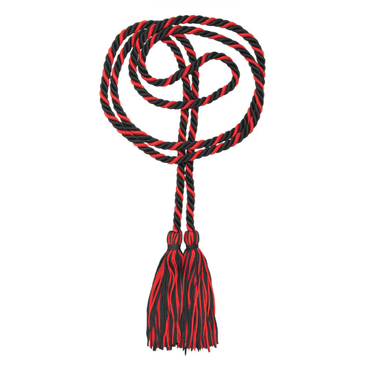 Single Honor Cord Two-Color Black/Red