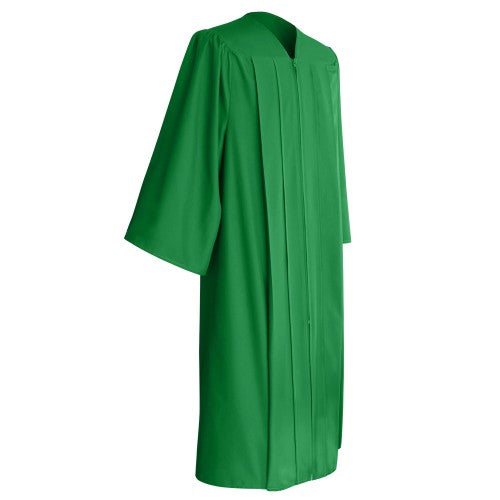 Matte Green College and University Graduation Gown