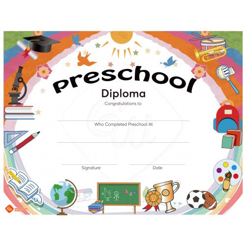 Preschool Diploma Of Graduation