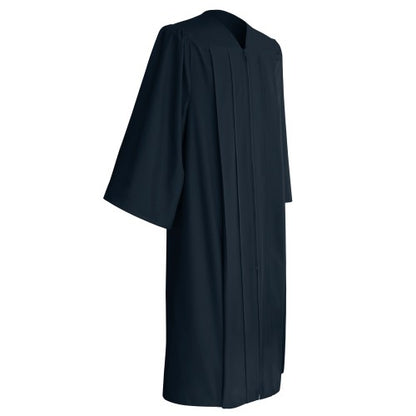 Matte Navy Blue High School Graduation Gown