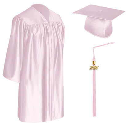 Pink Child Graduation Cap, Gown & Tassel