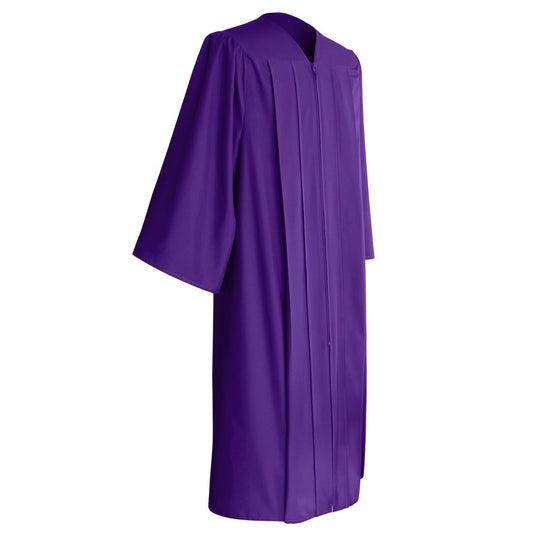 Matte Purple College And University Graduation Gown