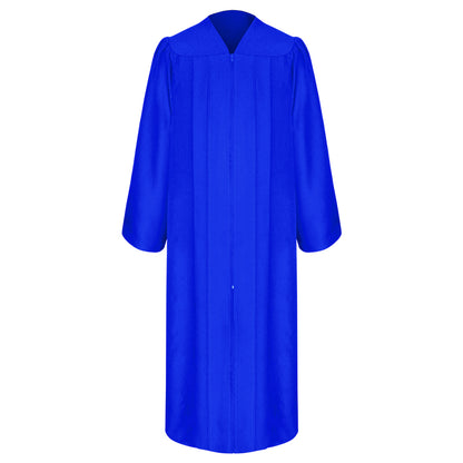 Graduation Rivan Blue Matte Royal Blue College and University Graduation Gown – Graduation World