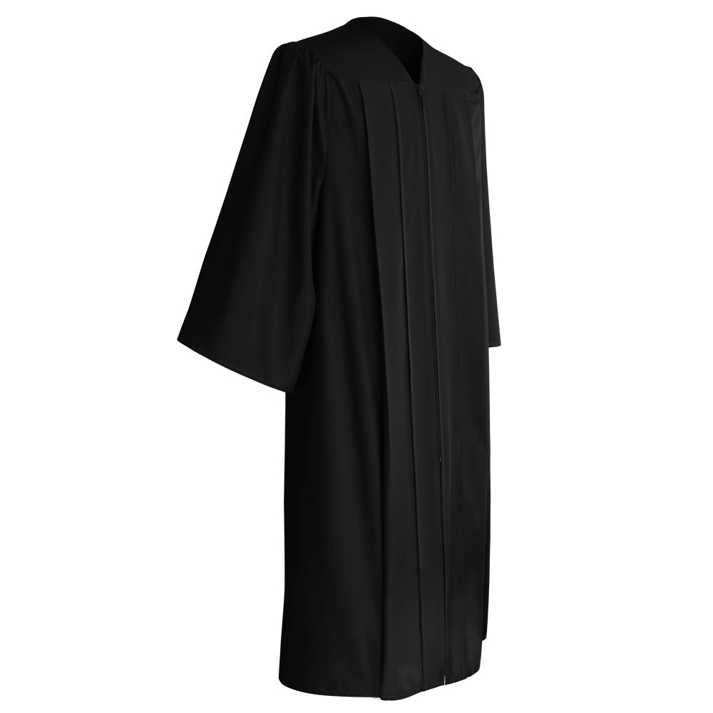 Matte Black High School Graduation Gown