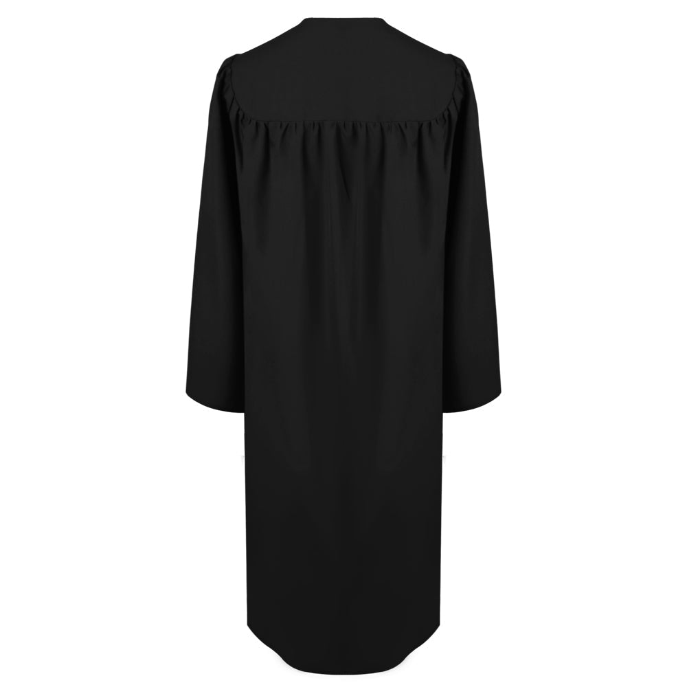 Matte Black Faculty Staff Graduation Gown