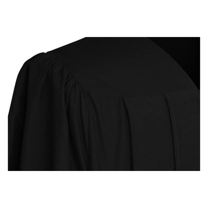 Matte Black College and University Graduation Gown