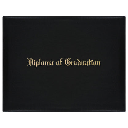 Black Imprinted Diploma of Graduation Cover