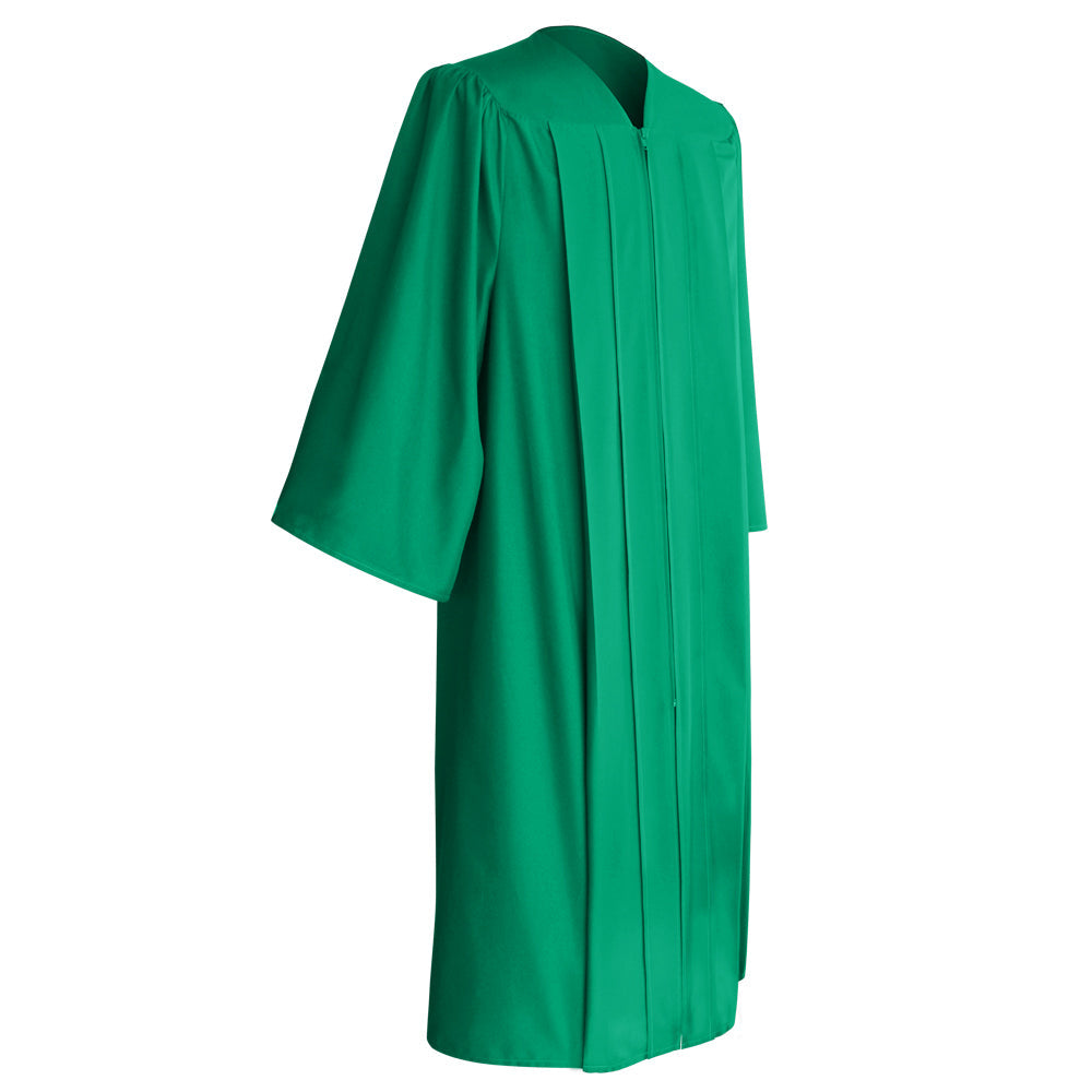 Matte Emerald Green Middle School and Junior High Graduation Gown