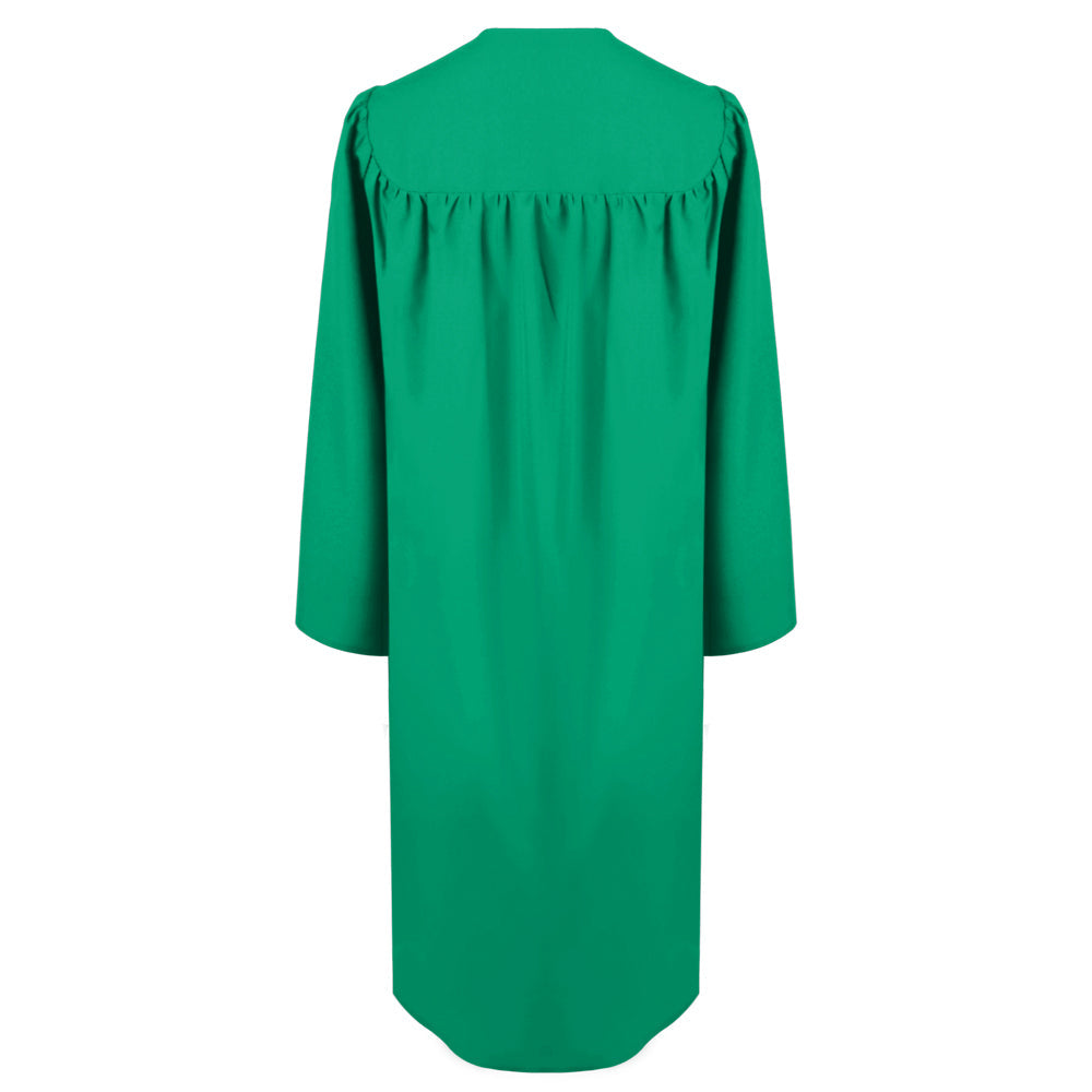 Matte Emerald Green Bachelor Graduation Gown