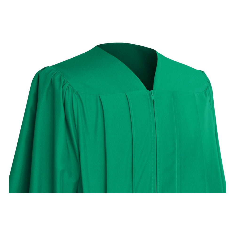 Matte Emerald Green Elementary Graduation Gown