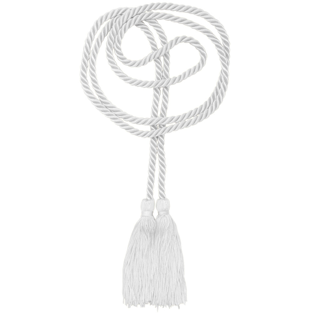 Single White Graduation Honor Cord