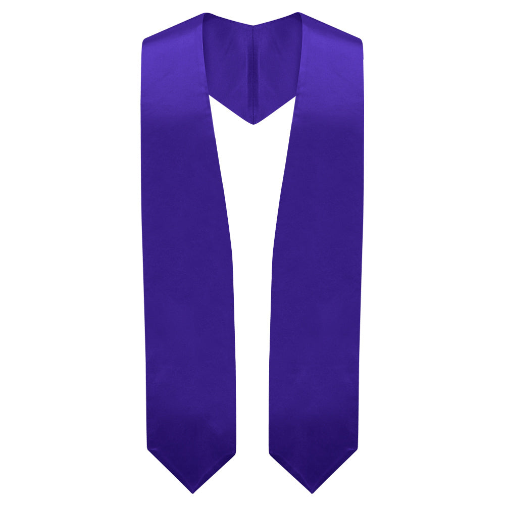 Graduation World Store Purple Graduation Stole | Commencement Sash | Graduation World