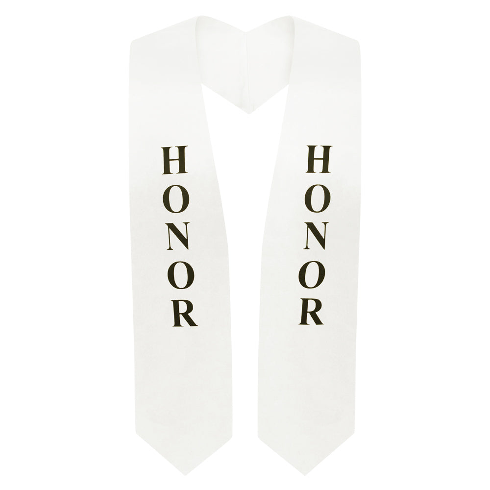 White Honor Graduation Stole