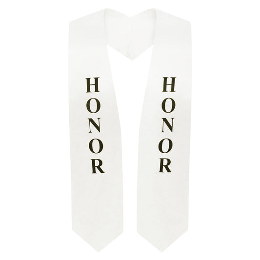 White Honor Graduation Stole