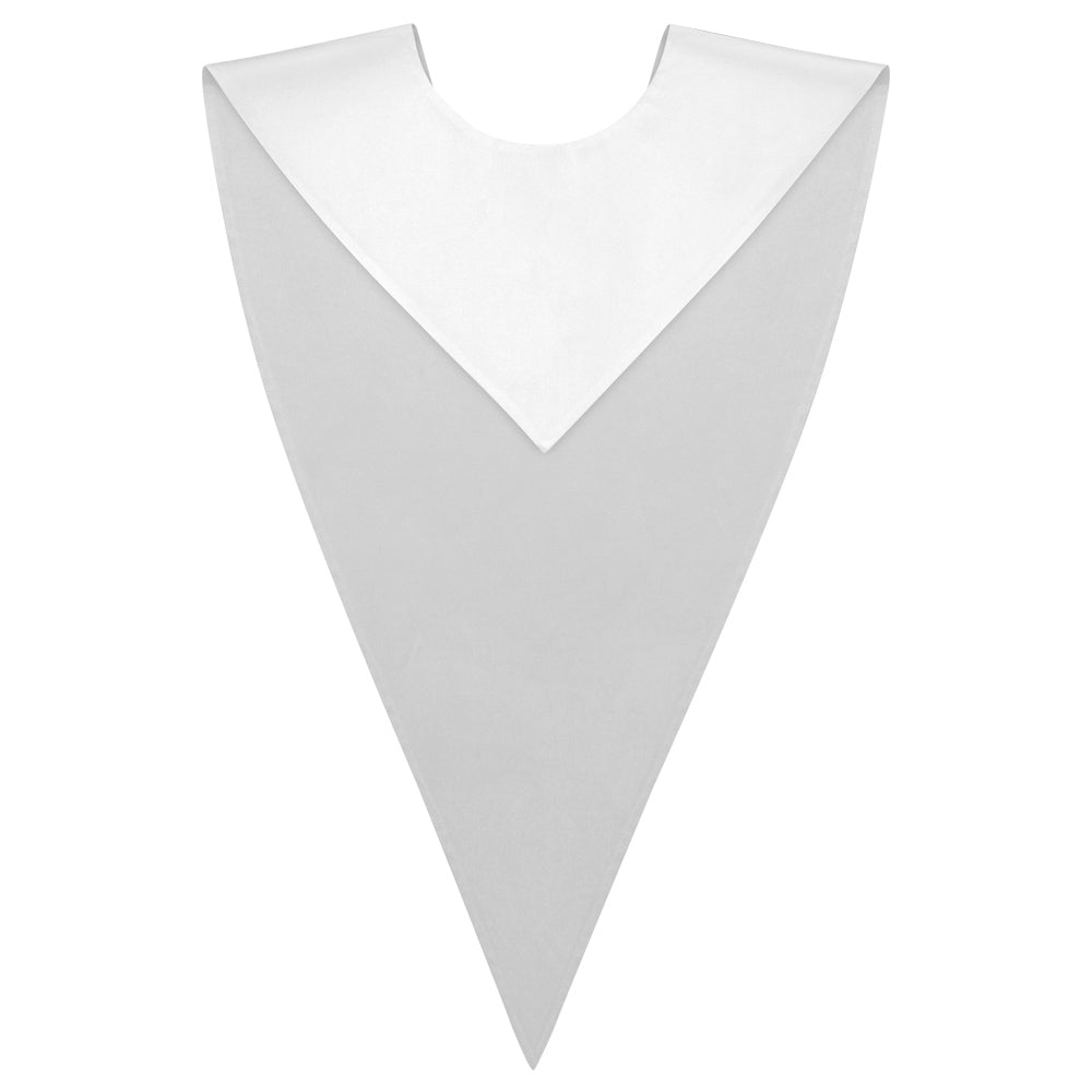 White Graduation V Stole