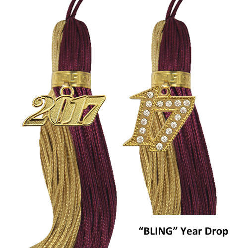 Three Color Graduation Jumbo Tassel