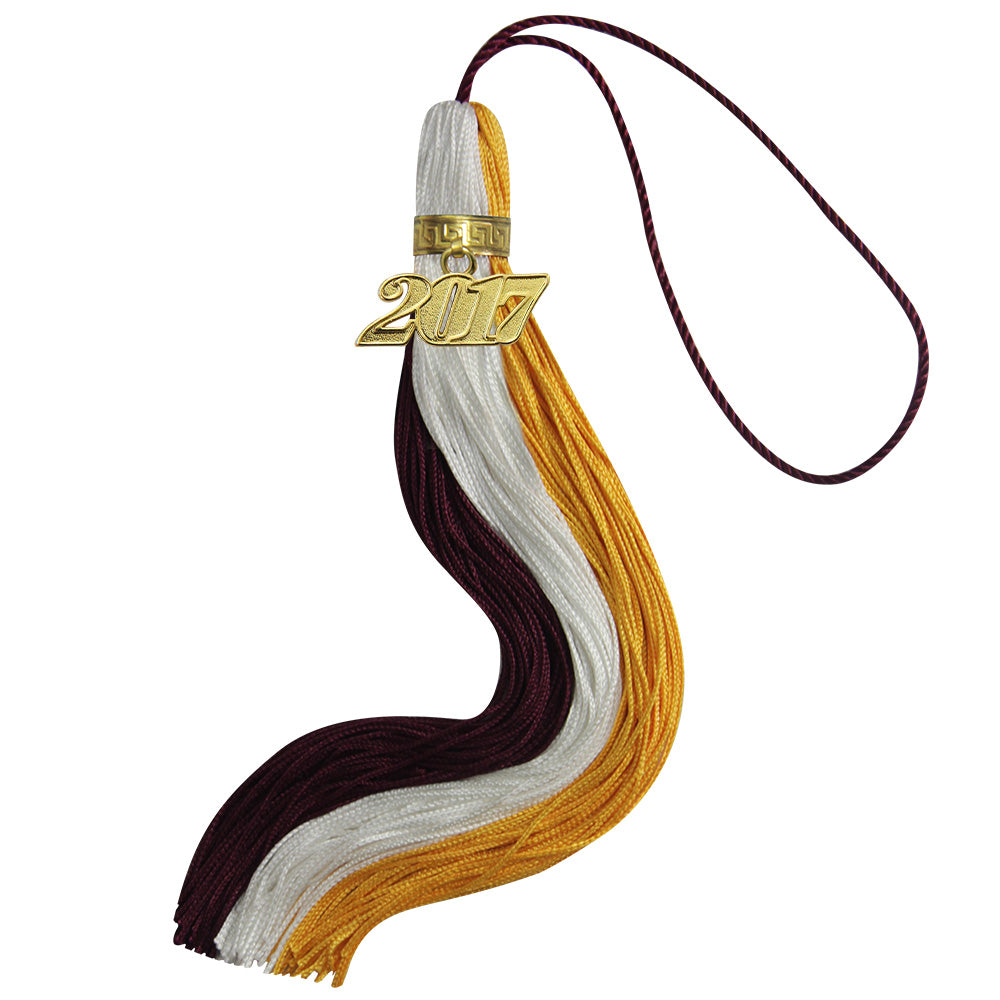 Three Color Graduation Jumbo Tassel