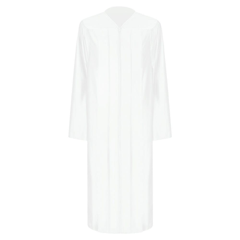 Graduation World Store Shiny White Graduation Gown|Vocational – Graduation World