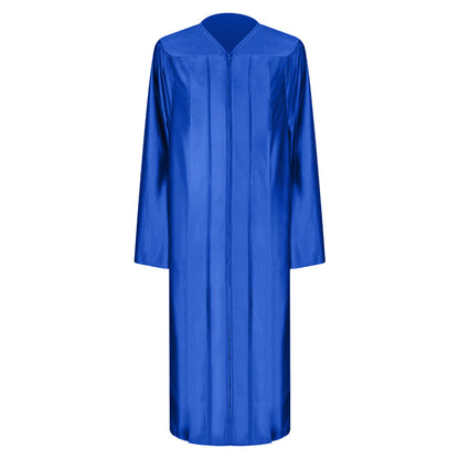 Shiny Royal Blue High School Graduation Gown