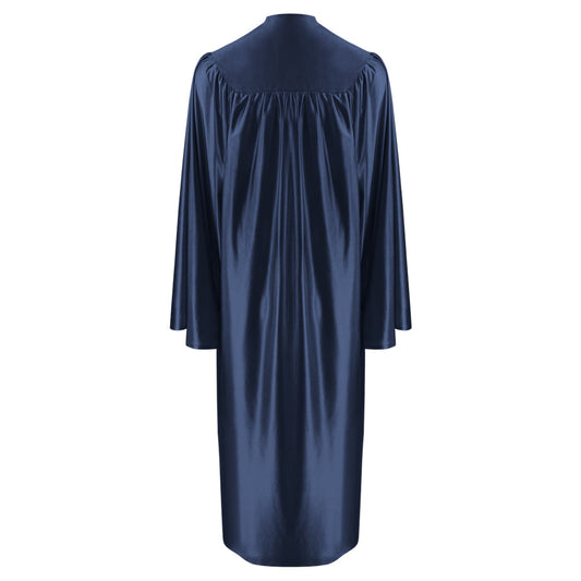 Shiny Navy Blue Technical and Vocational Graduation Gown