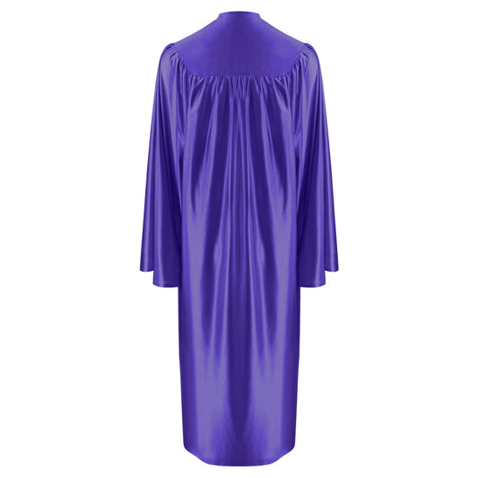 Shiny Purple Middle School and Junior High Graduation Gown