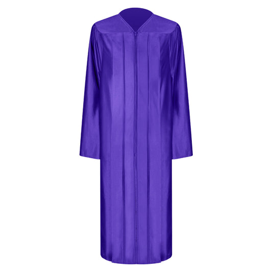 Shiny Purple Bachelor Graduation Gown