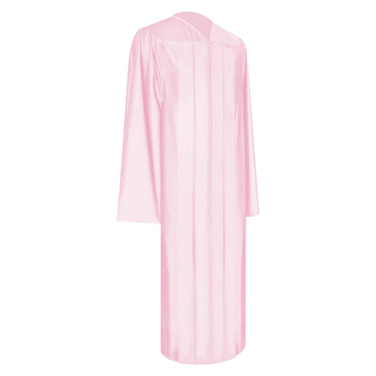 Shiny Pink High School Graduation Gown