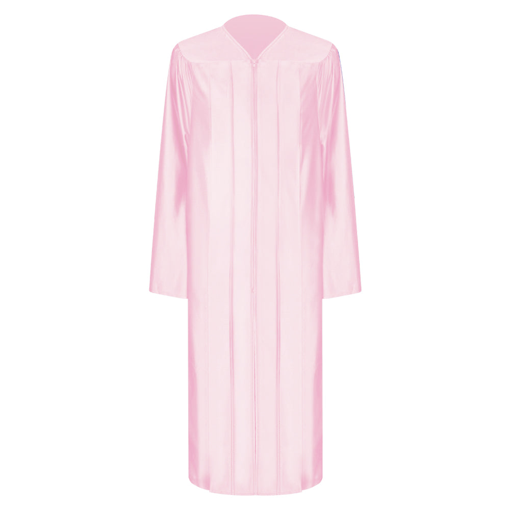 Shiny Pink College and University Graduation Gown