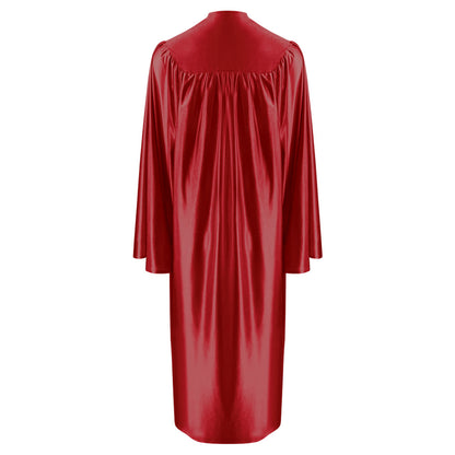 Shiny Red Technical and Vocational Graduation Gown