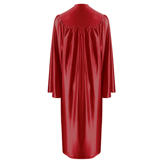 Shiny Red Technical and Vocational Graduation Gown